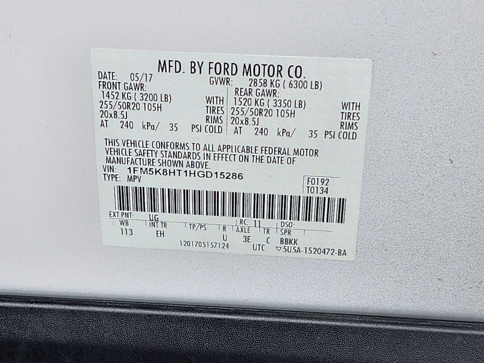 2017 Ford Explorer Platinum