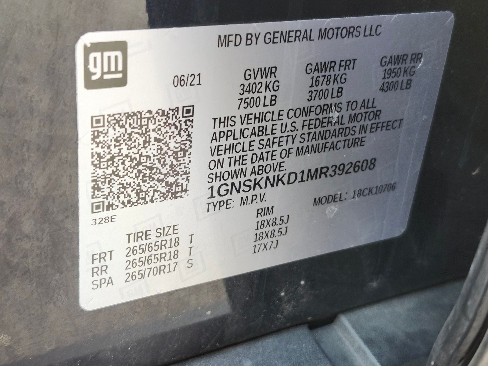 2021 Chevrolet Tahoe LT