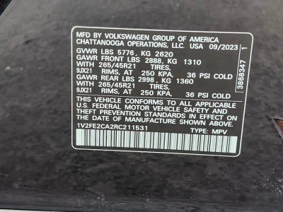 2024 Volkswagen Atlas Cross Sport 2.0T SEL Premium R-Line