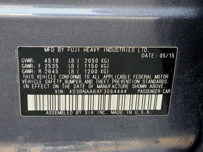 2015 Subaru Legacy 2.5i