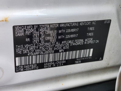 2020 Toyota RAV4 Hybrid LE AWD