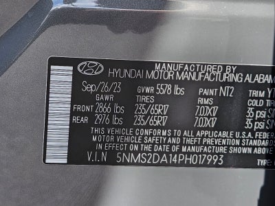 2023 Hyundai Santa Fe Hybrid Blue