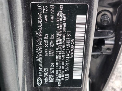 2021 Hyundai Elantra SEL