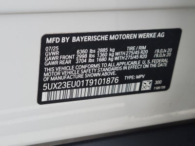 2026 BMW X5 xDrive40i Premium Package