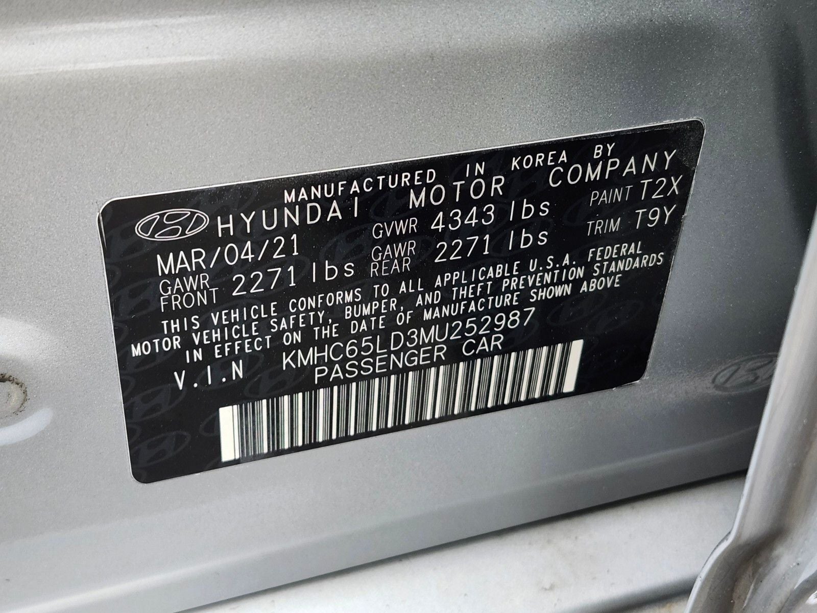 2021 Hyundai Ioniq Plug-In Hybrid SE