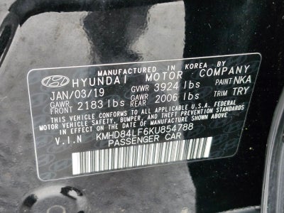 2019 Hyundai Elantra Limited