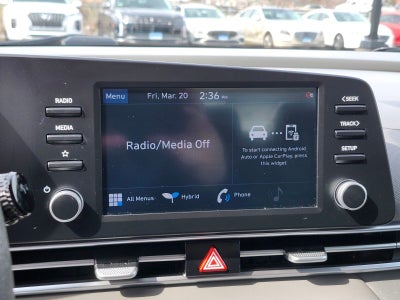 2021 Hyundai Elantra Hybrid Blue