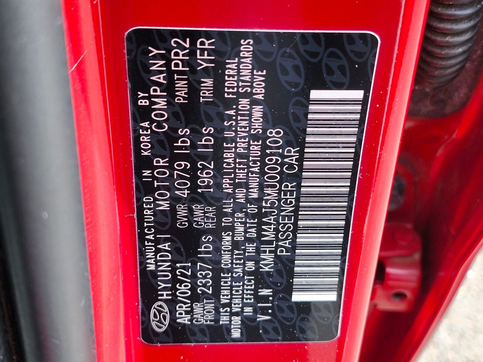 2021 Hyundai Elantra Hybrid Blue