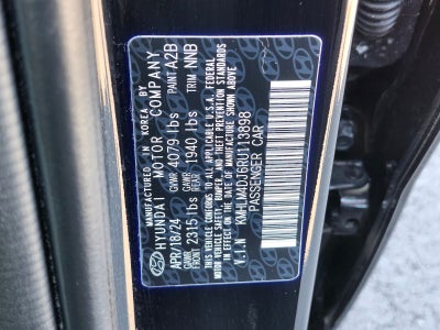 2024 Hyundai Elantra Hybrid Blue