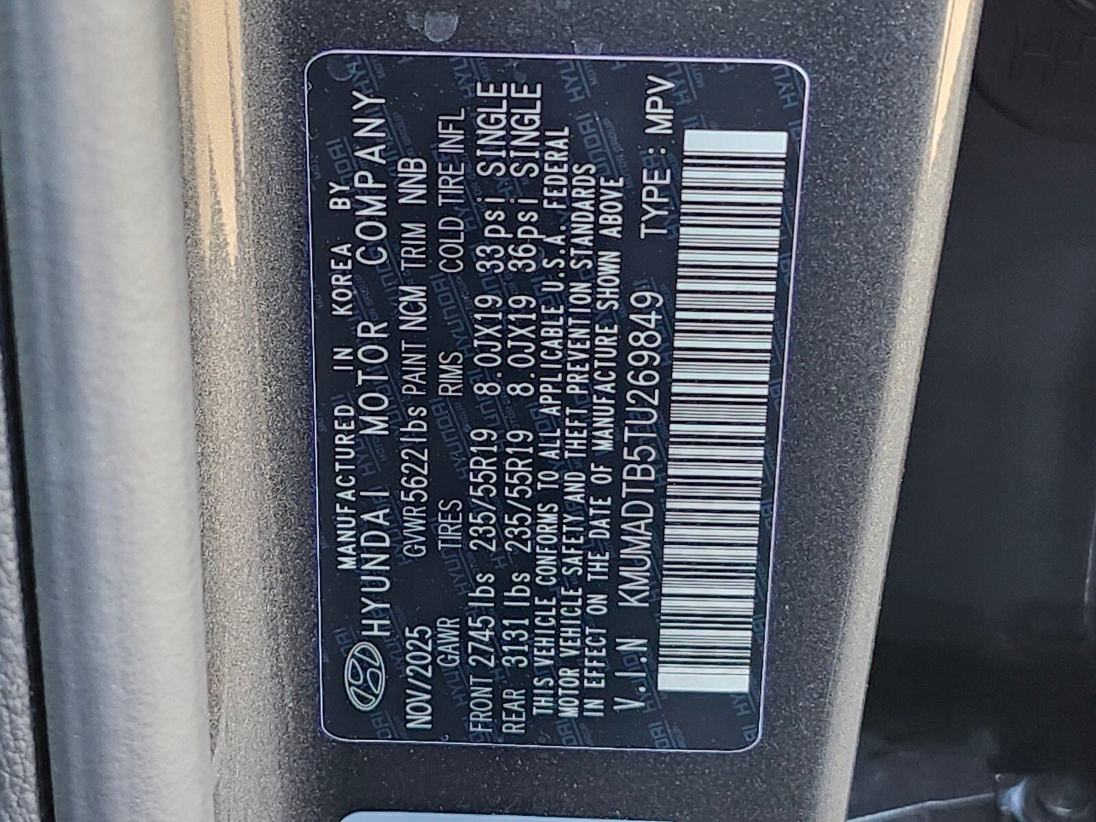 2026 Genesis GV70 2.5T SELECT