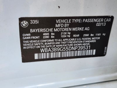 2013 BMW 3 Series 335i xDrive