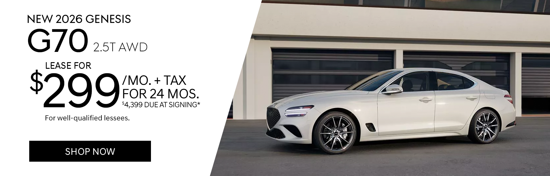 New 2026 Genesis G70 2.5T AWD