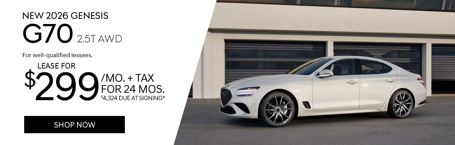 New 2026 Genesis G70 2.5T AWD