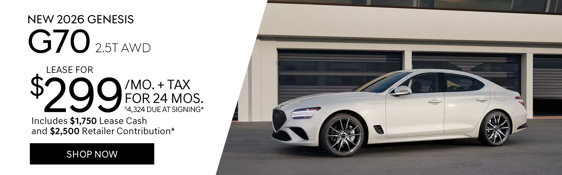 New 2026 Genesis G70 2.5T AWD