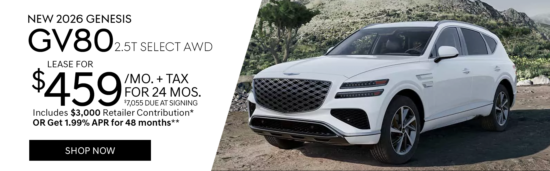 New 2026 Genesis GV80 2.5T Select AWD