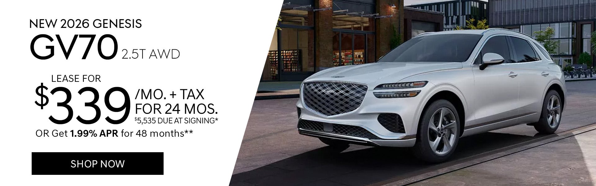 New 2026 Genesis GV70 2.5T AWD
