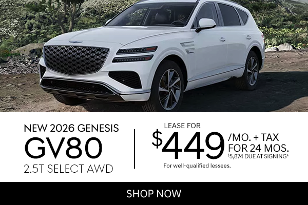 New 2026 Genesis GV80 2.5T Select AWD