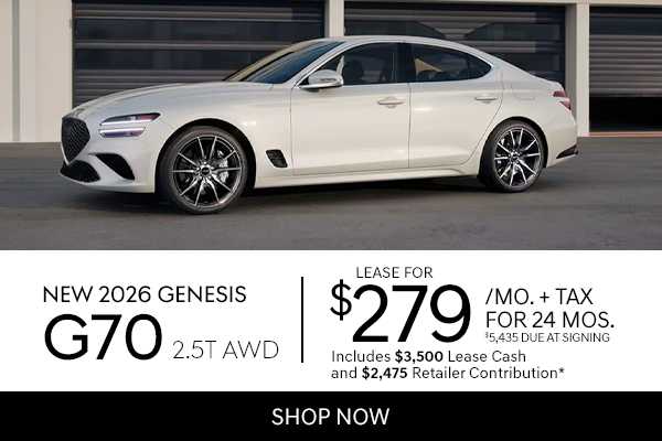 New 2026 Genesis G70 2.5T AWD